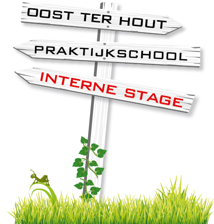 Interne stage wegwijzerbord